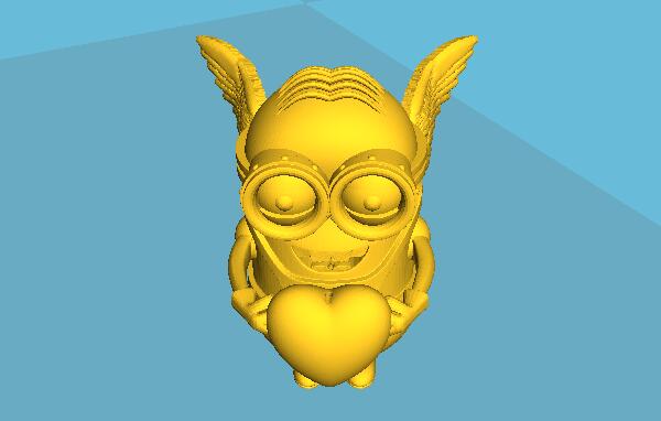 3D打印動漫手辦之小黃人 3D打印動漫手辦之小黃人